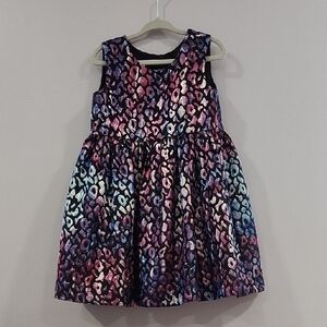 FRAIS colorful Leopard Print Kids Dress